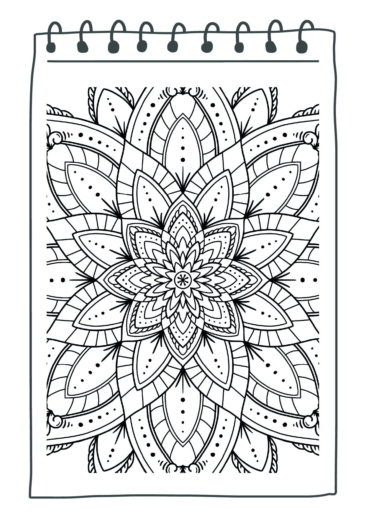 MANDALA COLORING PAGES