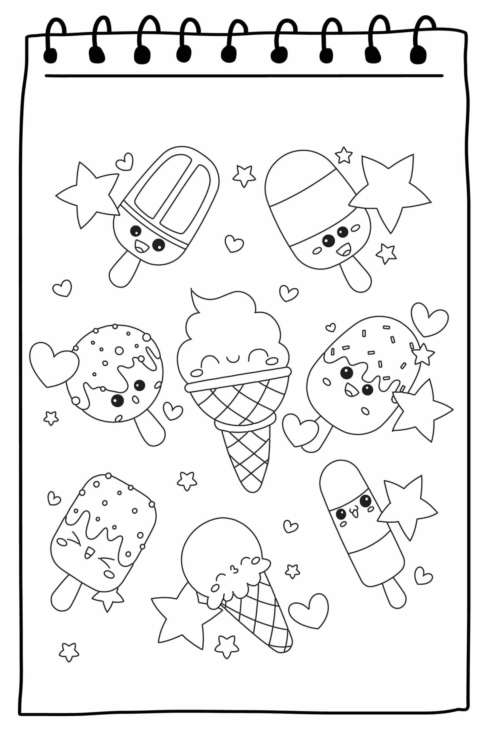 KAWAII COLORING PAGES