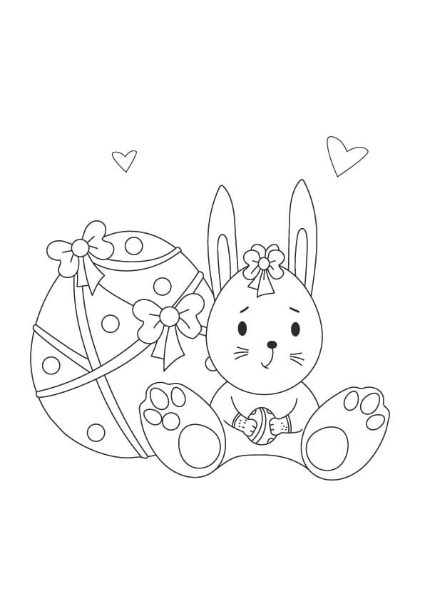EASTER COLORING PAGE