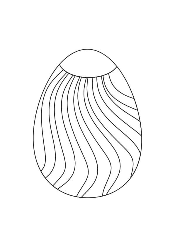 EASTER EGG COLORING PAGE