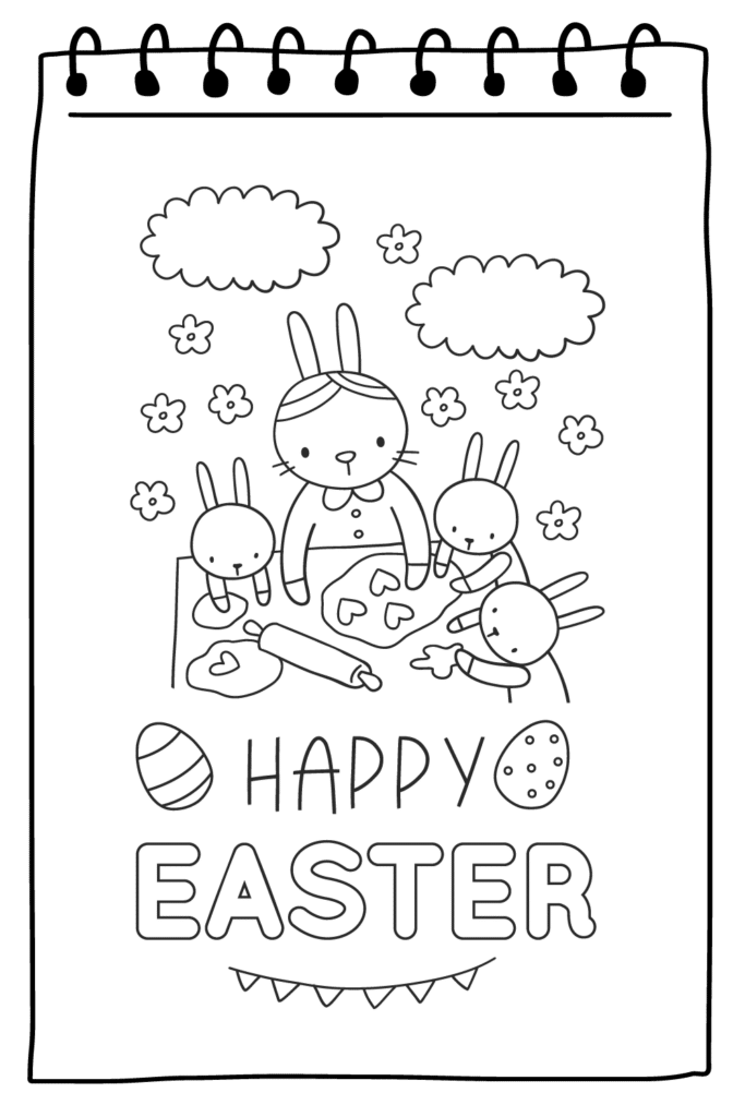 EASTER COLORING PAGES