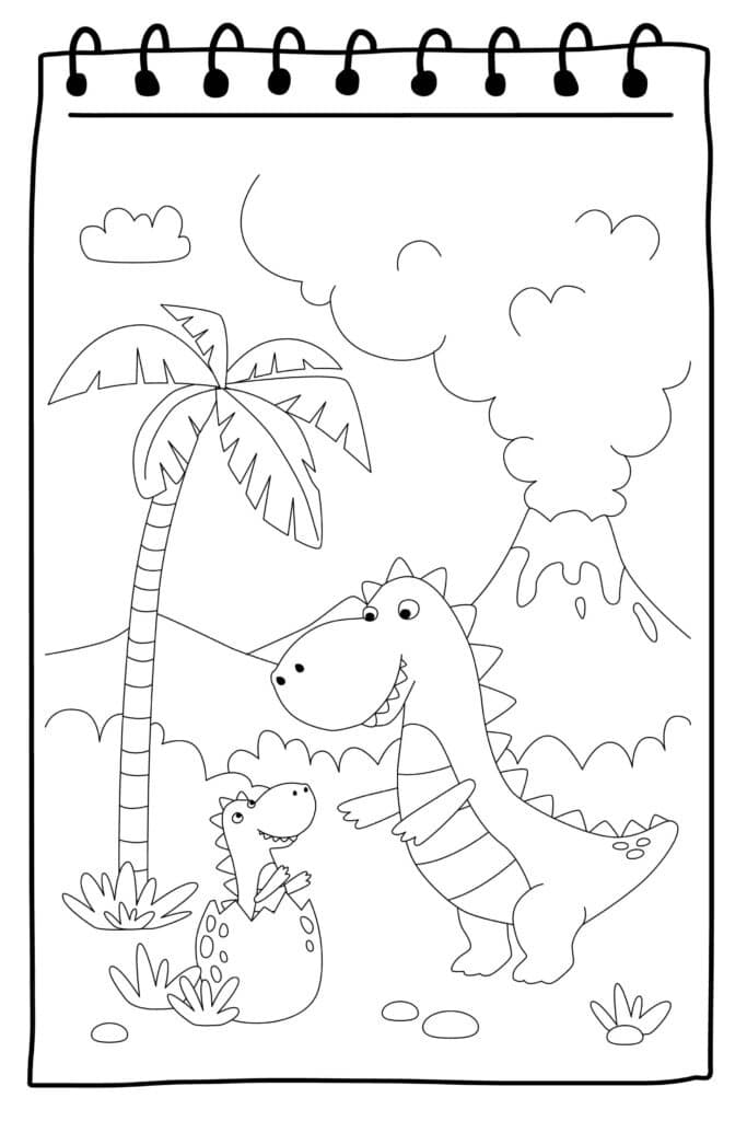 DINOSOURS TO COLOUR