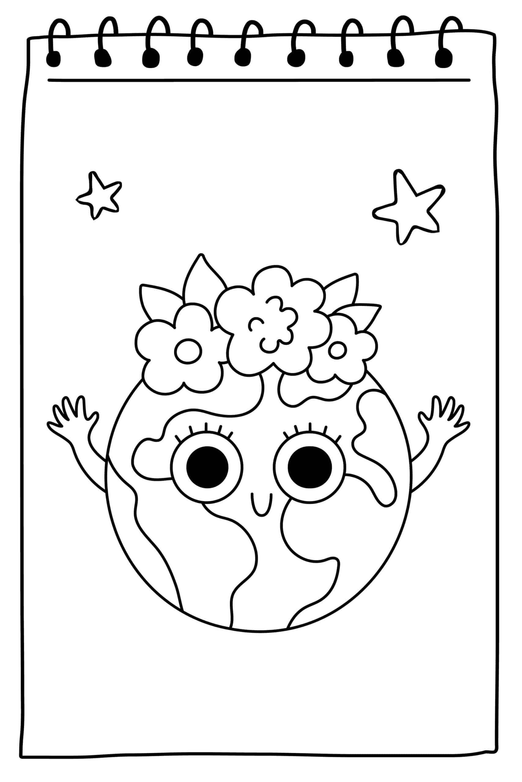 EARTH DAY COLORING PAGES